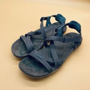 Merrell Sandals‎ Womens District 3 Monument Slingback Gray Casual Flats Size 9